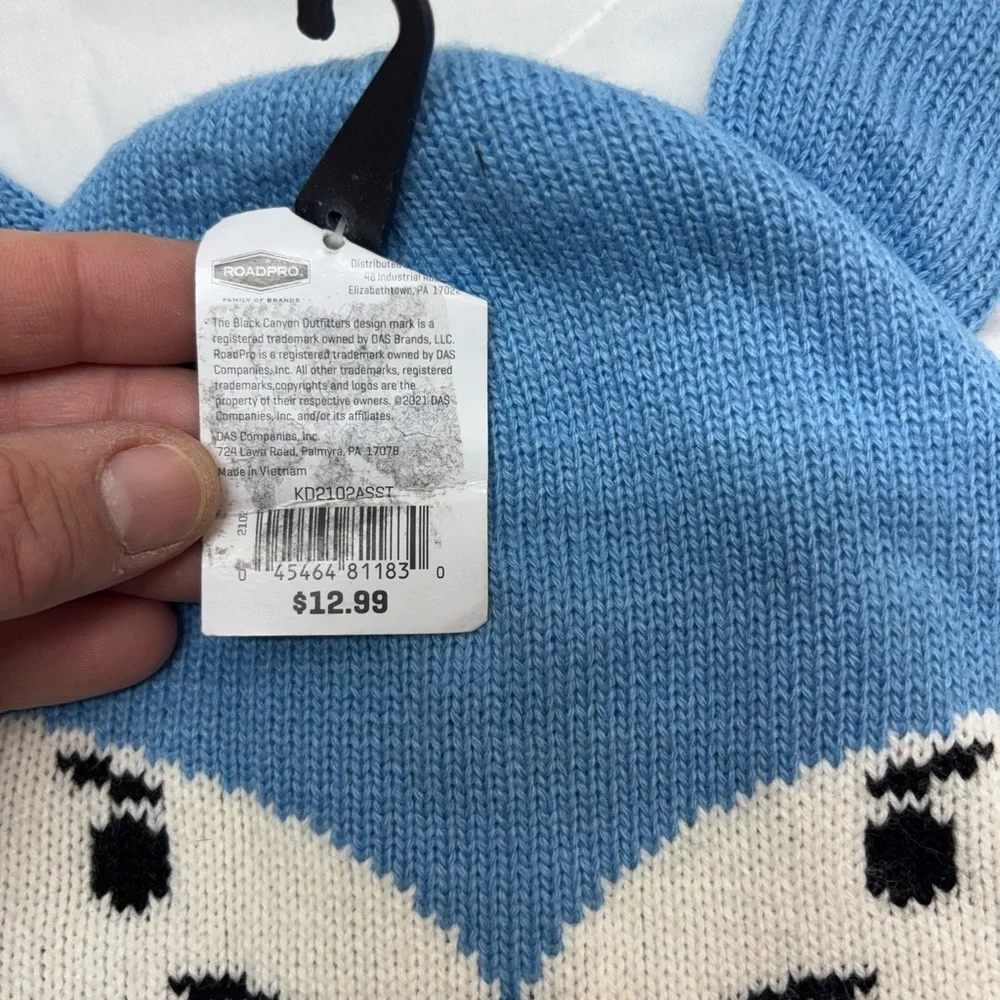 BlackCanyon Outfitters Blue and White Kids Animal Hat beanie Hat